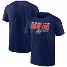 Футболка Oklahoma City Thunder Fanatics Blue 2025 NBA Finals Champions Fast Break Hometown