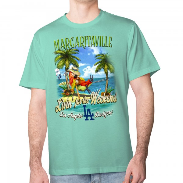 Los Angeles Dodgers Margaritaville Mint Livin for the Weekend T-Shirt