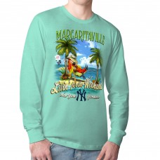 New York Yankees Margaritaville Mint Livin for the Weekend Long Sleeve T-Shirt