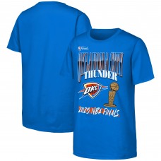 Youth Oklahoma City Thunder Blue 2025 NBA Finals Bold T-Shirt