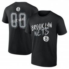 Brooklyn Nets Black Hustle Custom T-Shirt