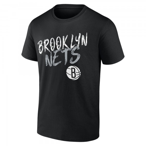 Brooklyn Nets Black Hustle Custom T-Shirt