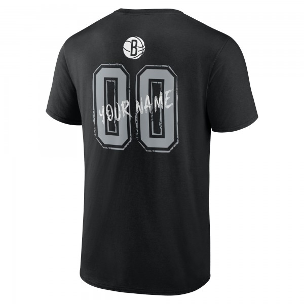 Brooklyn Nets Black Hustle Custom T-Shirt