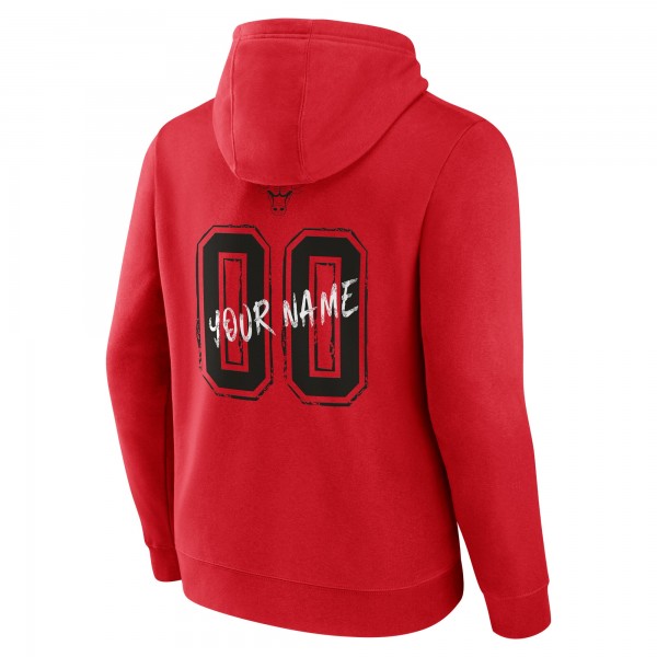 Именная толстовка Chicago Bulls Red Hustle