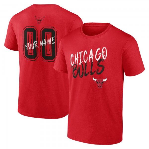 Футболка Chicago Bulls Red Hustle Custom