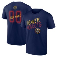 Denver Nuggets Navy Hustle Custom T-Shirt
