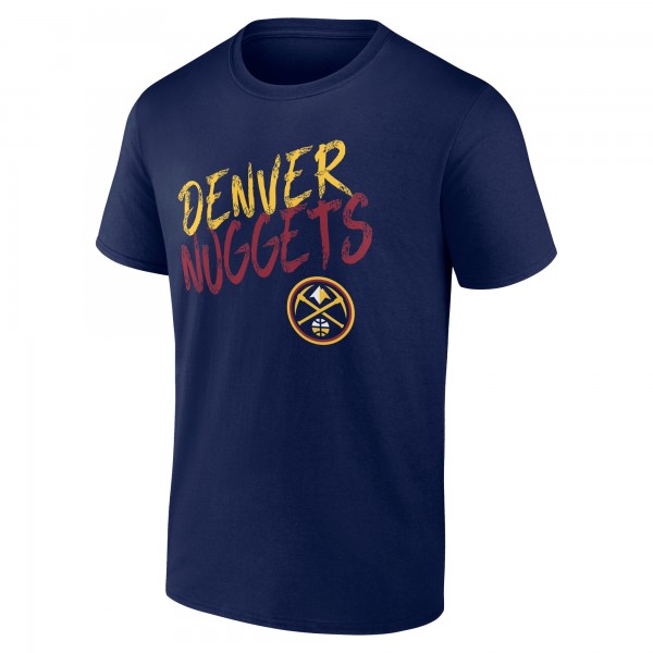Denver Nuggets Navy Hustle Custom T-Shirt