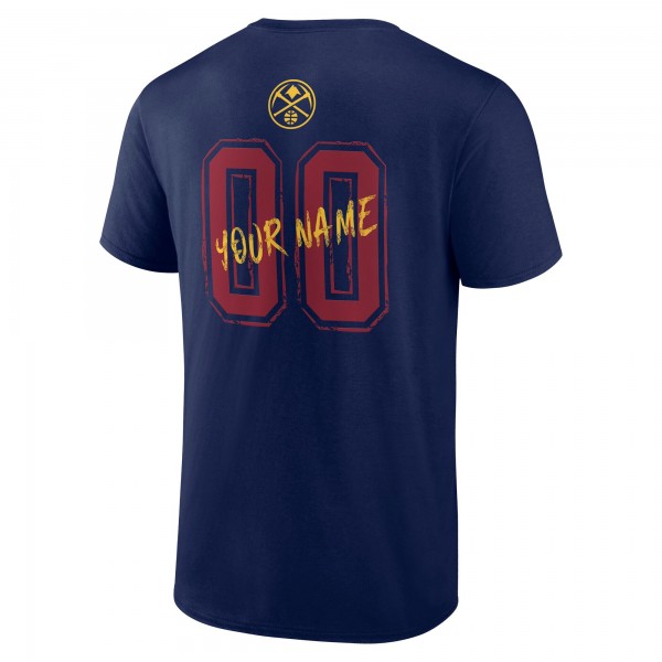 Denver Nuggets Navy Hustle Custom T-Shirt