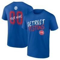 Detroit Pistons Blue Hustle Custom T-Shirt