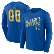 Golden State Warriors Royal Hustle Custom Long Sleeve T-Shirt