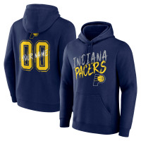 Indiana Pacers Navy Hustle Custom Pullover Hoodie