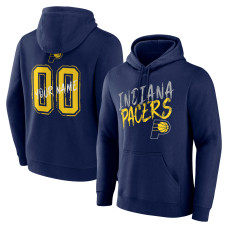 Indiana Pacers Navy Hustle Custom Pullover Hoodie