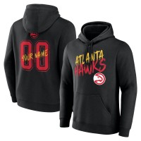 Atlanta Hawks Black Hustle Custom Pullover Hoodie