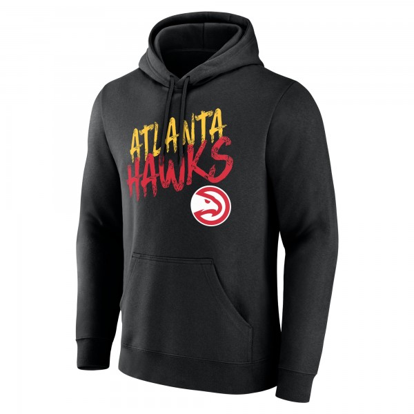 Atlanta Hawks Black Hustle Custom Pullover Hoodie