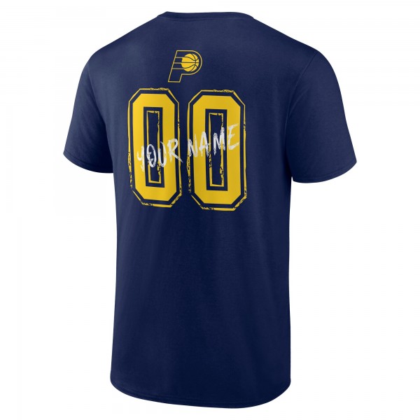 Indiana Pacers Navy Hustle Custom T-Shirt