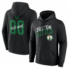 Boston Celtics Black Hustle Custom Pullover Hoodie