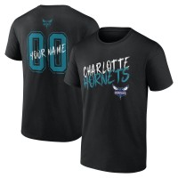 Charlotte Hornets Black Hustle Custom T-Shirt