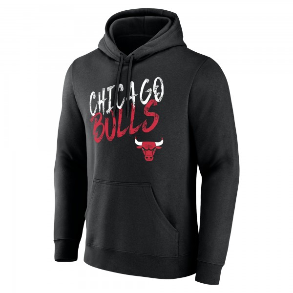 Именная толстовка Chicago Bulls Black Hustle