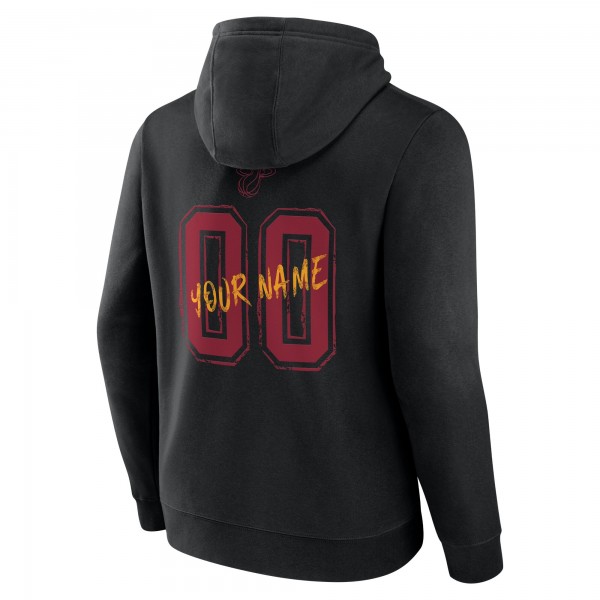 Miami Heat Black Hustle Custom Pullover Hoodie