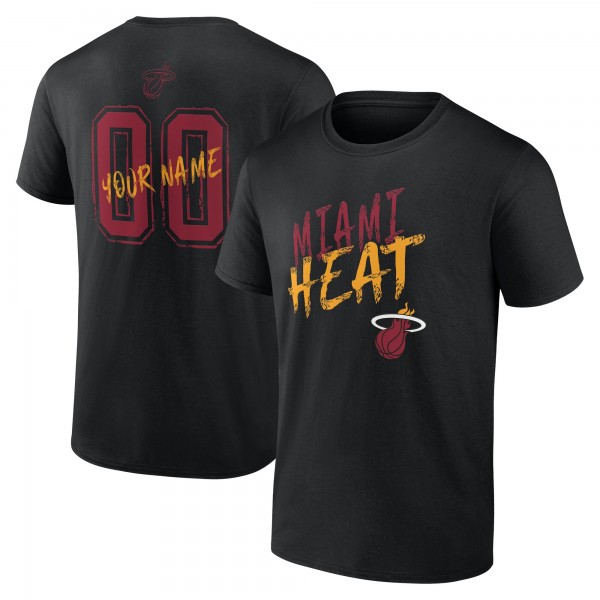 Miami Heat Black Hustle Custom T-Shirt