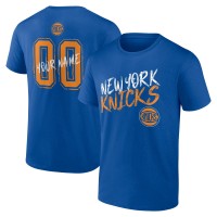 New York Knicks Blue Hustle Custom T-Shirt