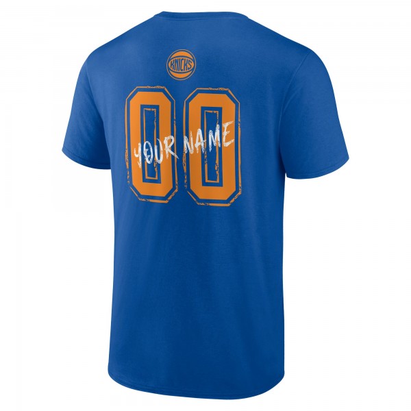 New York Knicks Blue Hustle Custom T-Shirt