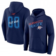 Толстовка Oklahoma City Thunder Navy Hustle Custom