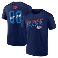 Футболка Oklahoma City Thunder Navy Hustle Custom