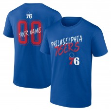 Philadelphia 76ers Royal Hustle Custom T-Shirt