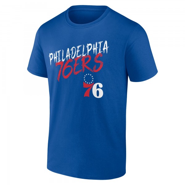Philadelphia 76ers Royal Hustle Custom T-Shirt