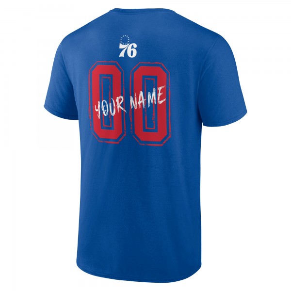 Philadelphia 76ers Royal Hustle Custom T-Shirt