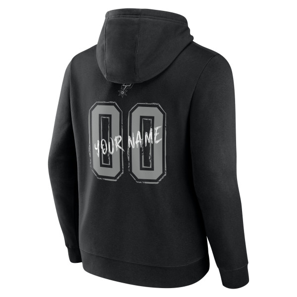 Именная толстовка San Antonio Spurs Black Hustle