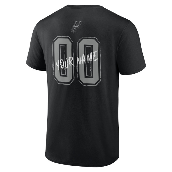 Именная футболка San Antonio Spurs Black Hustle