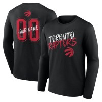 Toronto Raptors Black Hustle Custom Long Sleeve T-Shirt