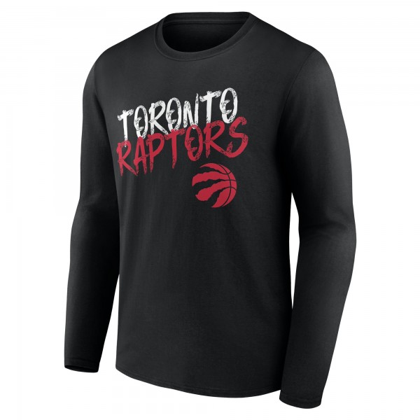 Toronto Raptors Black Hustle Custom Long Sleeve T-Shirt