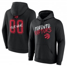 Toronto Raptors Black Hustle Custom Pullover Hoodie