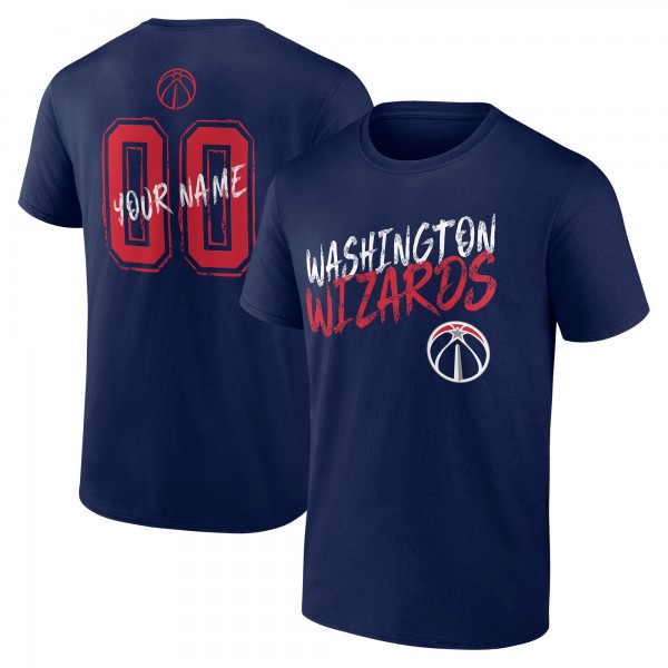Washington Wizards Navy Hustle Custom T-Shirt