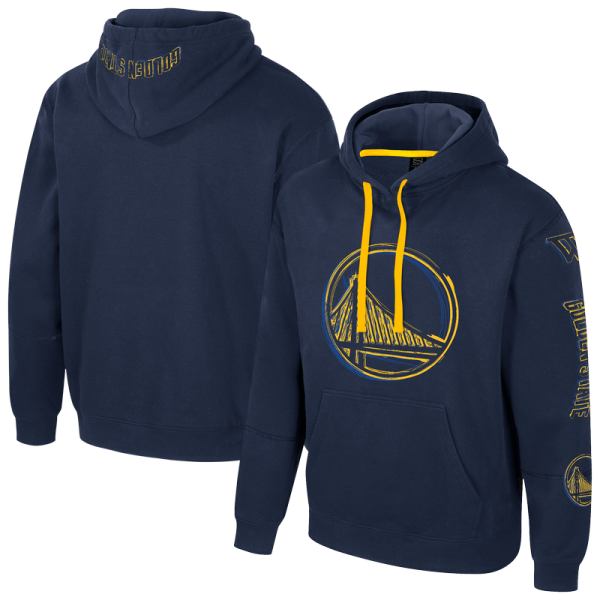 Unisex Golden State Warriors Stadium Essentials Navy Elementized Pullover Hoodie