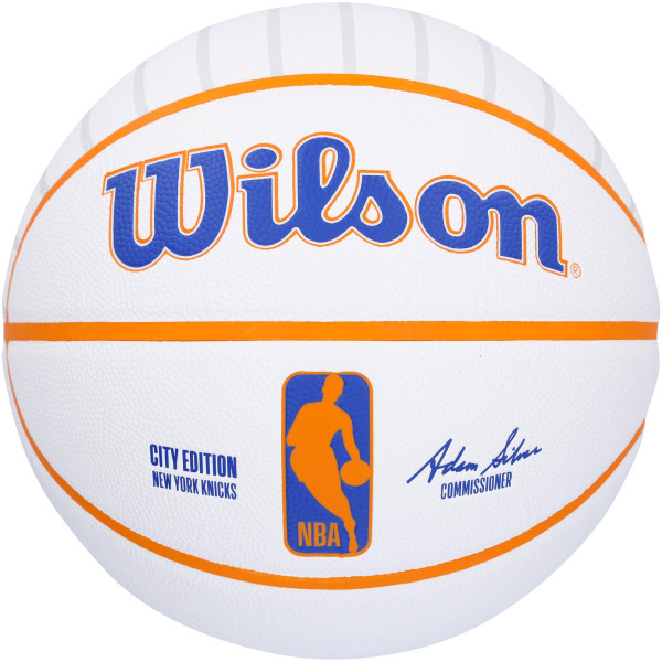 Мяч с автографом Carmelo Anthony New York Knicks Fanatics Authentic Wilson 2024-25 City Edition Collector
