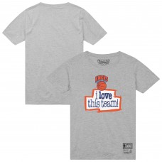 New York Knicks Mitchell & Ness Heather Gray I Love This Team T-Shirt