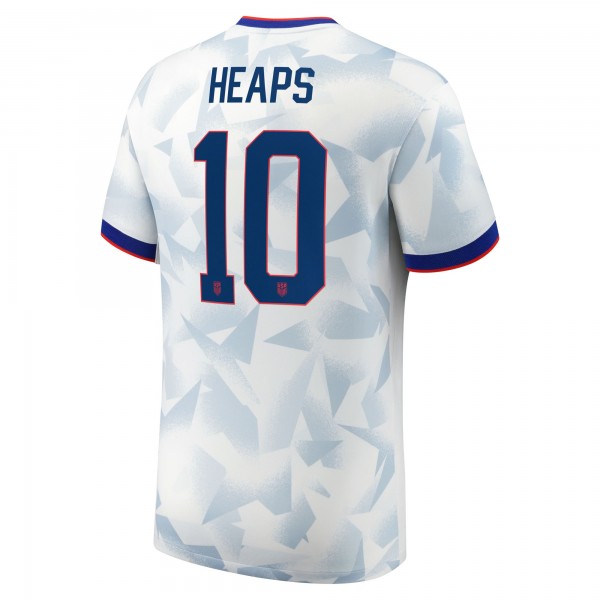 Джерси Lindsey Heaps USWNT Nike 2025 Home Replica Player - White