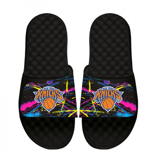 Unisex New York Knicks ISlide x Staycool Black Slide Sandals