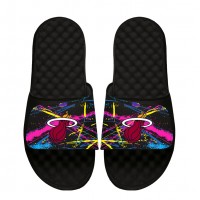Unisex Miami Heat ISlide x Staycool Black Slide Sandals
