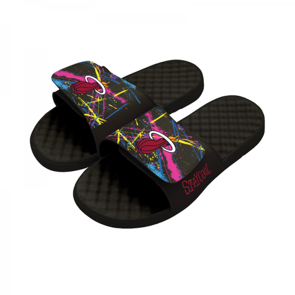 Шлепки Unisex Miami Heat ISlide x Staycool Black