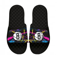 Unisex Brooklyn Nets ISlide x Staycool Black Slide Sandals