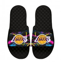 Unisex Los Angeles Lakers ISlide x Staycool Black Slide Sandals