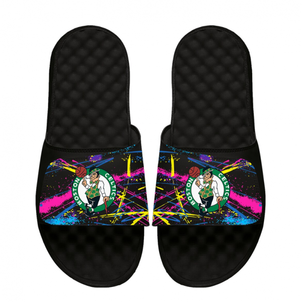 Unisex Boston Celtics ISlide x Staycool Black Slide Sandals