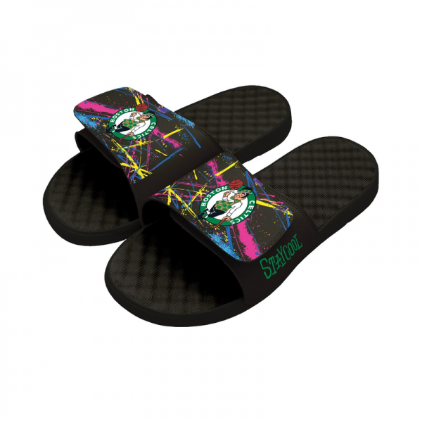 Unisex Boston Celtics ISlide x Staycool Black Slide Sandals