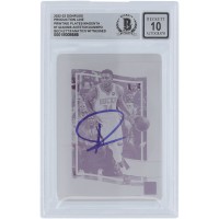 Giannis Antetokounmpo Milwaukee Bucks Autographed 2022-23 Donruss Production Line Magenta Printing Plate #7 #1/1 Beckett Fanatics Witnessed Authenticated 10 Card