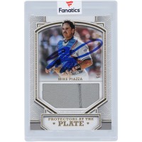 Mike Piazza Los Angeles Dodgers Autographed 2022 Topps Definitive Collection Protectors At The Plate Game-Used Relic #PPR-MP #1/25 BAS Letter Authenticated Card